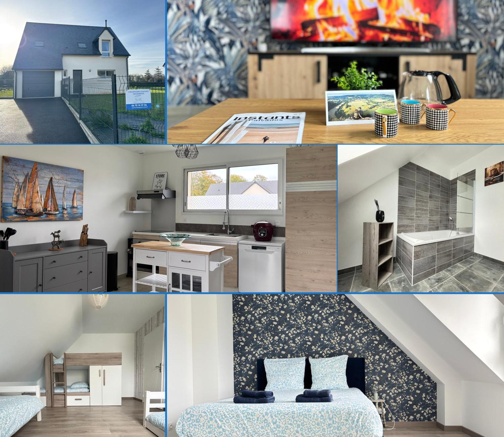 Les Dunes, Maison Neuve 8 P Bien Equipee Jardin Clos, Parking, Garage A 850 M De La Plage Et Centre Bourg, Sur Plages Du Debarquement Pres Arromanches Et Bayeux Asnelles Extérieur photo